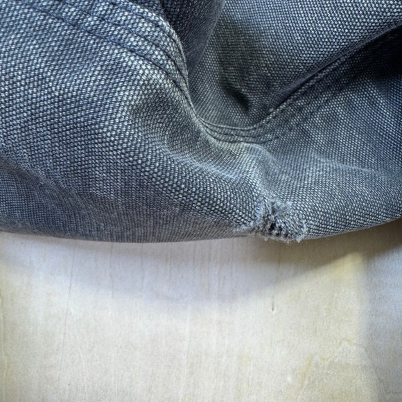 Carhartt Mens Work CQ185 Coat Jacket Quilted Lined‎ Black Faded Distressed - Picture 10 of 12